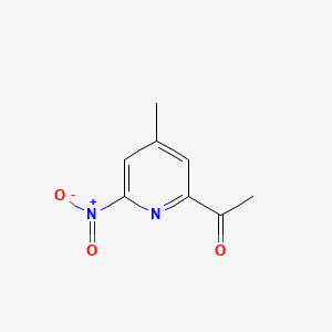 molecular formula C8H8N2O3 B14849582 1-(4-Methyl-6-nitropyridin-2-YL)ethanone 