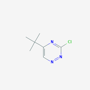 molecular formula C7H10ClN3 B14849593 5-Tert-butyl-3-chloro-1,2,4-triazine 