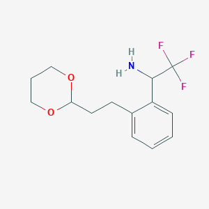 1-[2-(2-[1,3]Dioxan-2-YL-ethyl)-phenyl]-2,2,2-trifluoro-ethylamine