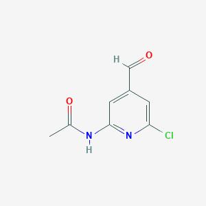 N-(6-Chloro-4-formylpyridin-2-YL)acetamide