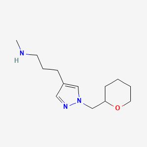 methyl(3-{1-[(oxan-2-yl)methyl]-1H-pyrazol-4-yl}propyl)amine