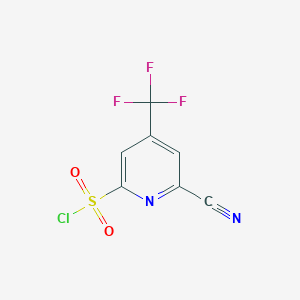 6-Cyano-4-(trifluoromethyl)pyridine-2-sulfonyl chloride