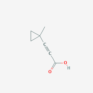 molecular formula C7H8O2 B1484971 3-(1-甲基环丙基)丙-2-炔酸 CAS No. 1876993-80-4