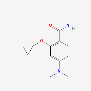 molecular formula C13H18N2O2 B14849726 2-Cyclopropoxy-4-(dimethylamino)-N-methylbenzamide 