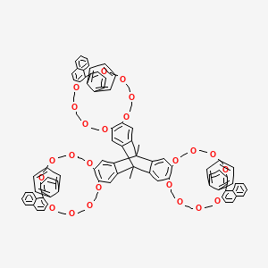 Chiral triptycene-derived tri(crown ether)