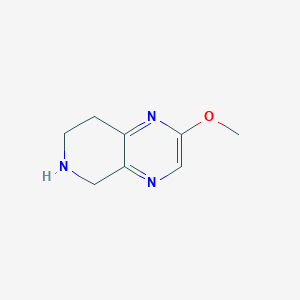 molecular formula C8H11N3O B14849773 2-Methoxy-5,6,7,8-tetrahydropyrido[3,4-B]pyrazine 