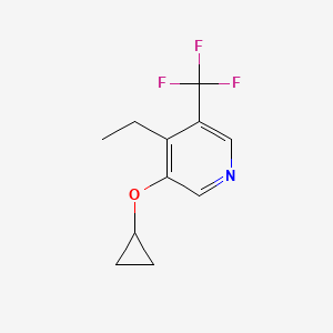 3-Cyclopropoxy-4-ethyl-5-(trifluoromethyl)pyridine