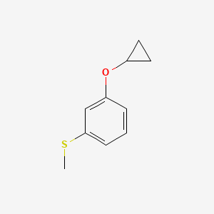 molecular formula C10H12OS B14849795 (3-Cyclopropoxyphenyl)(methyl)sulfane 