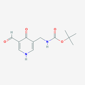 Tert-butyl (5-formyl-4-hydroxypyridin-3-YL)methylcarbamate