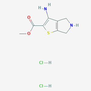 Methyl 3-amino-5,6-dihydro-4H-thieno[2,3-c]pyrrole-2-carboxylate dihydrochloride