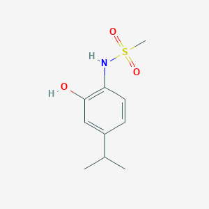 molecular formula C10H15NO3S B14849830 N-(2-Hydroxy-4-isopropylphenyl)methanesulfonamide 