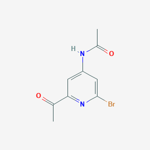 N-(2-Acetyl-6-bromopyridin-4-YL)acetamide