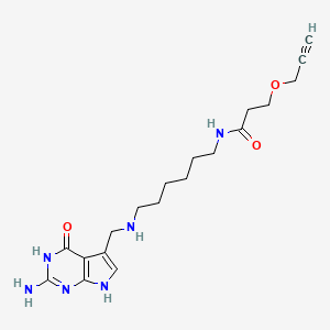 molecular formula C19H28N6O3 B14849857 preQ1-alkyne 