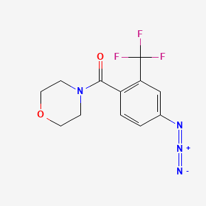 molecular formula C12H11F3N4O2 B1484989 4-[4-Azido-2-(trifluoromethyl)benzoyl]morpholine CAS No. 1383706-04-4