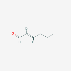 molecular formula C6H10O B14849893 trans-2-Hexenal-D2 