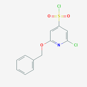 2-(Benzyloxy)-6-chloropyridine-4-sulfonyl chloride