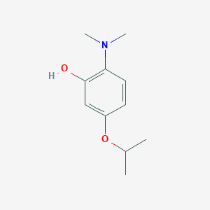 molecular formula C11H17NO2 B14849920 2-(Dimethylamino)-5-isopropoxyphenol 