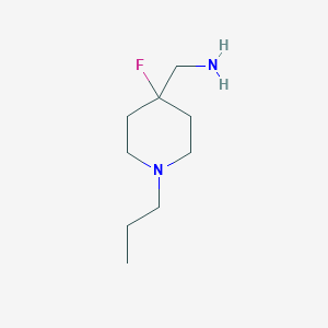 (4-Fluoro-1-propylpiperidin-4-yl)methanamine