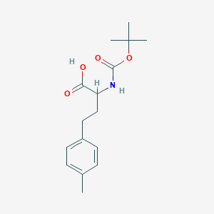 molecular formula C16H23NO4 B14849961 2-((Tert-butoxycarbonyl)amino)-4-(p-tolyl)butanoic acid 