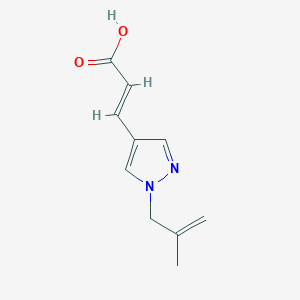 (2E)-3-[1-(2-methylprop-2-en-1-yl)-1H-pyrazol-4-yl]prop-2-enoic acid
