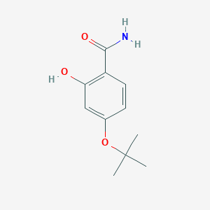 molecular formula C11H15NO3 B14849972 4-Tert-butoxy-2-hydroxybenzamide 