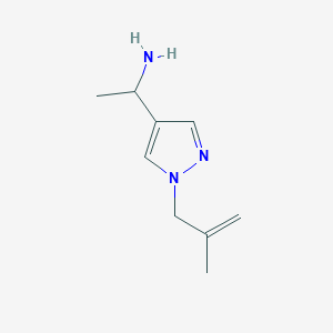 1-[1-(2-methylprop-2-en-1-yl)-1H-pyrazol-4-yl]ethan-1-amine