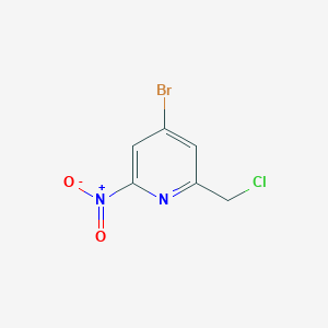 4-Bromo-2-(chloromethyl)-6-nitropyridine