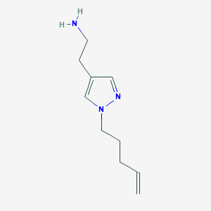 2-[1-(pent-4-en-1-yl)-1H-pyrazol-4-yl]ethan-1-amine