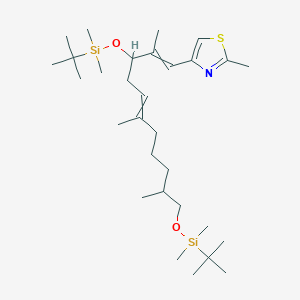 Tert-butyl-[9-[tert-butyl(dimethyl)silyl]oxy-2,6,10-trimethyl-11-(2-methyl-1,3-thiazol-4-yl)undeca-6,10-dienoxy]-dimethylsilane