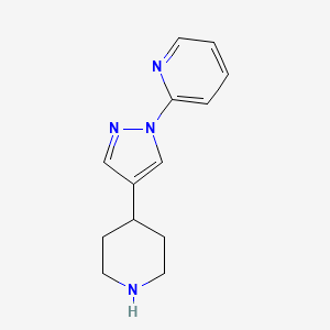 2-[4-(piperidin-4-yl)-1H-pyrazol-1-yl]pyridine