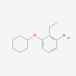 molecular formula C14H20O2 B14850011 3-(Cyclohexyloxy)-2-ethylphenol 