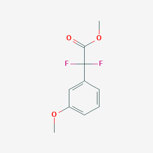 molecular formula C10H10F2O3 B14850032 Methyl difluoro(3-methoxyphenyl)acetate 