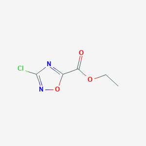 molecular formula C5H5ClN2O3 B14850054 Ethyl 3-chloro-1,2,4-oxadiazole-5-carboxylate 