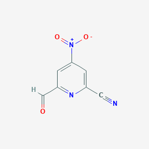 6-Formyl-4-nitropyridine-2-carbonitrile