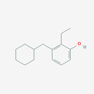 molecular formula C15H22O B14850076 3-(Cyclohexylmethyl)-2-ethylphenol 