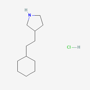 3-(2-Cyclohexylethyl)pyrrolidine hydrochloride