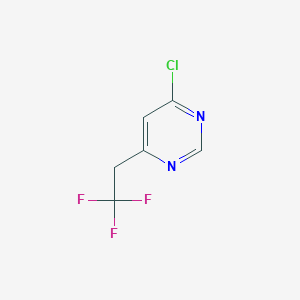molecular formula C6H4ClF3N2 B1485011 4-Chloro-6-(2,2,2-trifluoroethyl)pyrimidine CAS No. 2092581-79-6