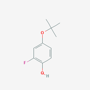 molecular formula C10H13FO2 B14850123 4-(Tert-butoxy)-2-fluorophenol 