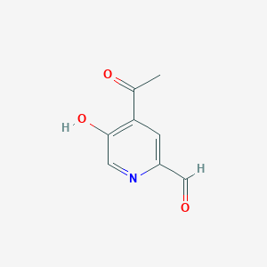 4-Acetyl-5-hydroxypyridine-2-carbaldehyde