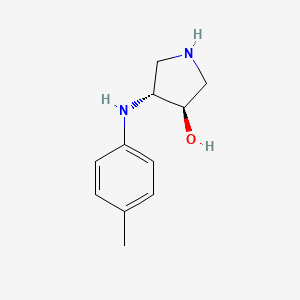 (3R,4R)-4-[(4-methylphenyl)amino]pyrrolidin-3-ol