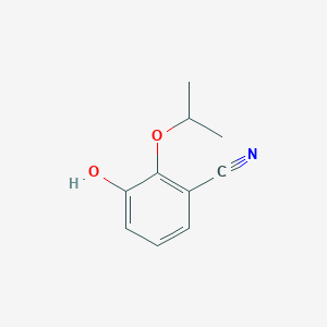 molecular formula C10H11NO2 B14850161 3-Hydroxy-2-isopropoxybenzonitrile 