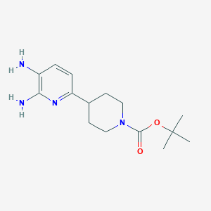 Tert-butyl 4-(5,6-diaminopyridin-2-YL)piperidine-1-carboxylate