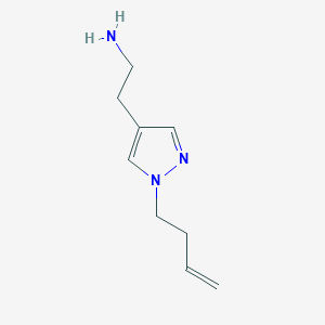 molecular formula C9H15N3 B1485019 2-[1-(but-3-en-1-yl)-1H-pyrazol-4-yl]ethan-1-amine CAS No. 2098084-67-2