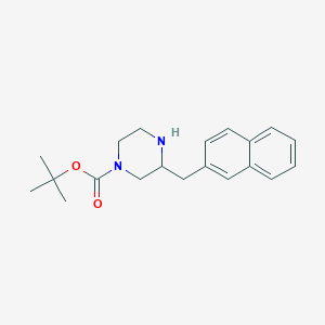 3-Naphthalen-2-ylmethyl-piperazine-1-carboxylic acid tert-butyl ester