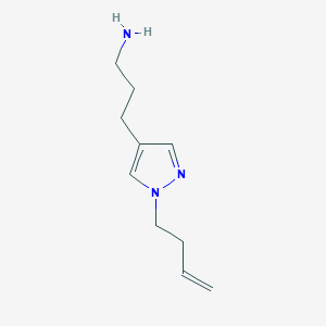 3-[1-(but-3-en-1-yl)-1H-pyrazol-4-yl]propan-1-amine