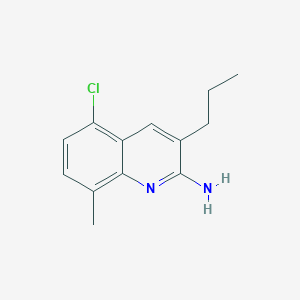 2-Amino-5-chloro-8-methyl-3-propylquinoline