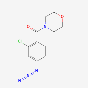 molecular formula C11H11ClN4O2 B1485022 4-(4-Azido-2-chlorobenzoyl)morpholine CAS No. 1383705-95-0