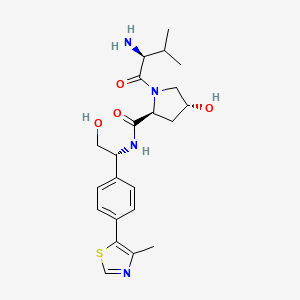 (2S,4R)-1-(L-Valyl)-4-hydroxy-N-((R)-2-hydroxy-1-(4-(4-methylthiazol-5-yl)phenyl)ethyl)pyrrolidine-2-carboxamide