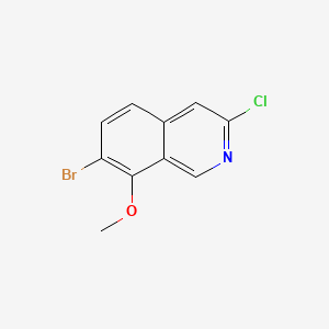 7-Bromo-3-chloro-8-methoxyisoquinoline