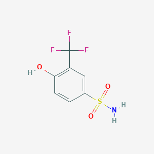 molecular formula C7H6F3NO3S B14850280 4-Hydroxy-3-(trifluoromethyl)benzenesulfonamide 